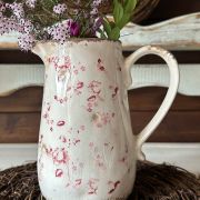 Brocca in ceramica con fiorellini