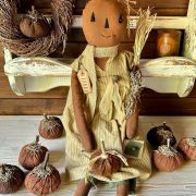 Pumpkin girl primitive