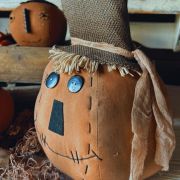 Grande Testa di zucca primitive jack o’lantern