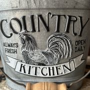 Secchio in ferro “ country kitchen “