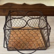 porta bottiglie francese in legno e ferro
