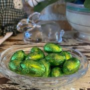 Ciotolina coniglietto in vetro porta cioccolatini