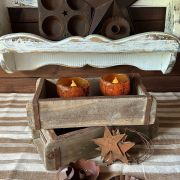 Vecchia scatola in legno
