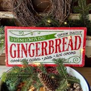 Targa americana in ferro “gingerbread”