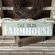 Targa in legno “the olde farmhouse”