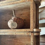 Vecchia mensola in legno 3 scomparti