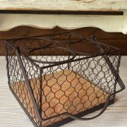 porta bottiglie francese in legno e ferro