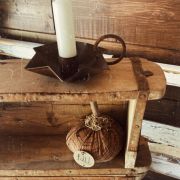 Vecchia mensola in legno 3 scomparti