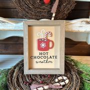 Quadretto in legno “hot chocolate”