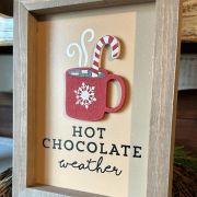 Quadretto in legno “hot chocolate”