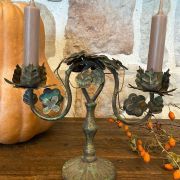 Candelabro in bronzo anticato
