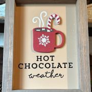 Quadretto in legno “hot chocolate”