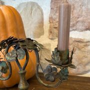 Candelabro in bronzo anticato