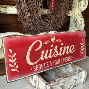 Targa in ferro “cuisine”