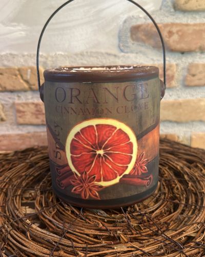 Candela all’arancia cannella chiodi di garofano e anice stellato