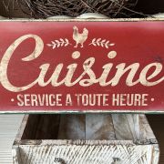 Targa in ferro “cuisine”