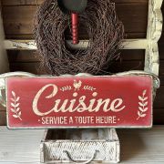 Targa in ferro “cuisine”