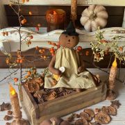 Pumpkin girl streghetta di pezza primitive