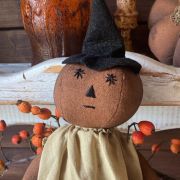 Pumpkin girl streghetta di pezza primitive