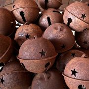 Rusty jingle campanelli in metallo arruginito