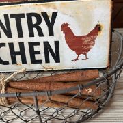 Targa in ferro  “country kitchen”