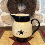 Grande brocca in ceramica country primitive