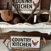 Targa in ferro  “country kitchen”
