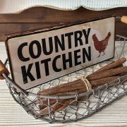 Targa in ferro  “country kitchen”