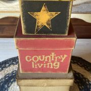 Set scatole americane country primitive