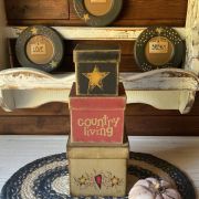 Set scatole americane country primitive