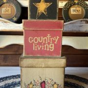 Set scatole americane country primitive
