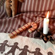 Canovaccio natalizio con ginger in cotone