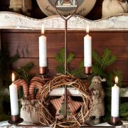 Albero in ferro porta candele