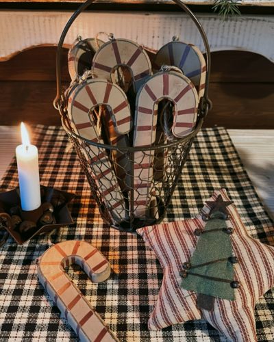 Bastoncini candy canes in legno