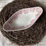 Antica raviera francese con decori rossi