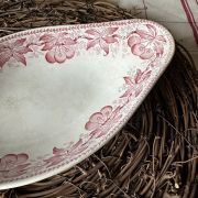 Antica raviera francese con decori rossi