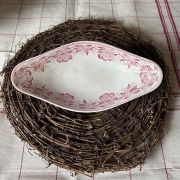 Antica raviera francese con decori rossi