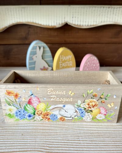 Cassettina pasquale in legno piccola