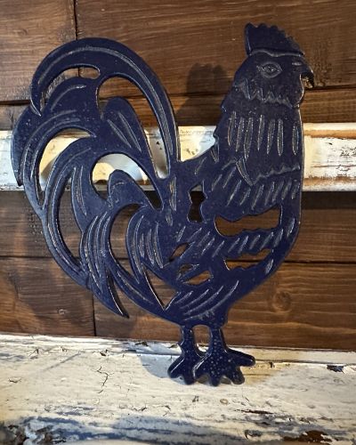 Antica Gallinella sottopentola inglese in ghisa