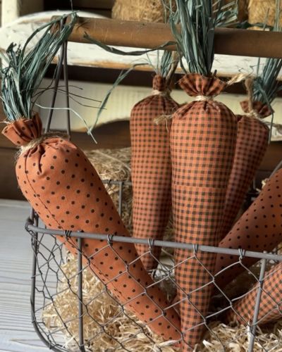 Carote country in tessuto a pois